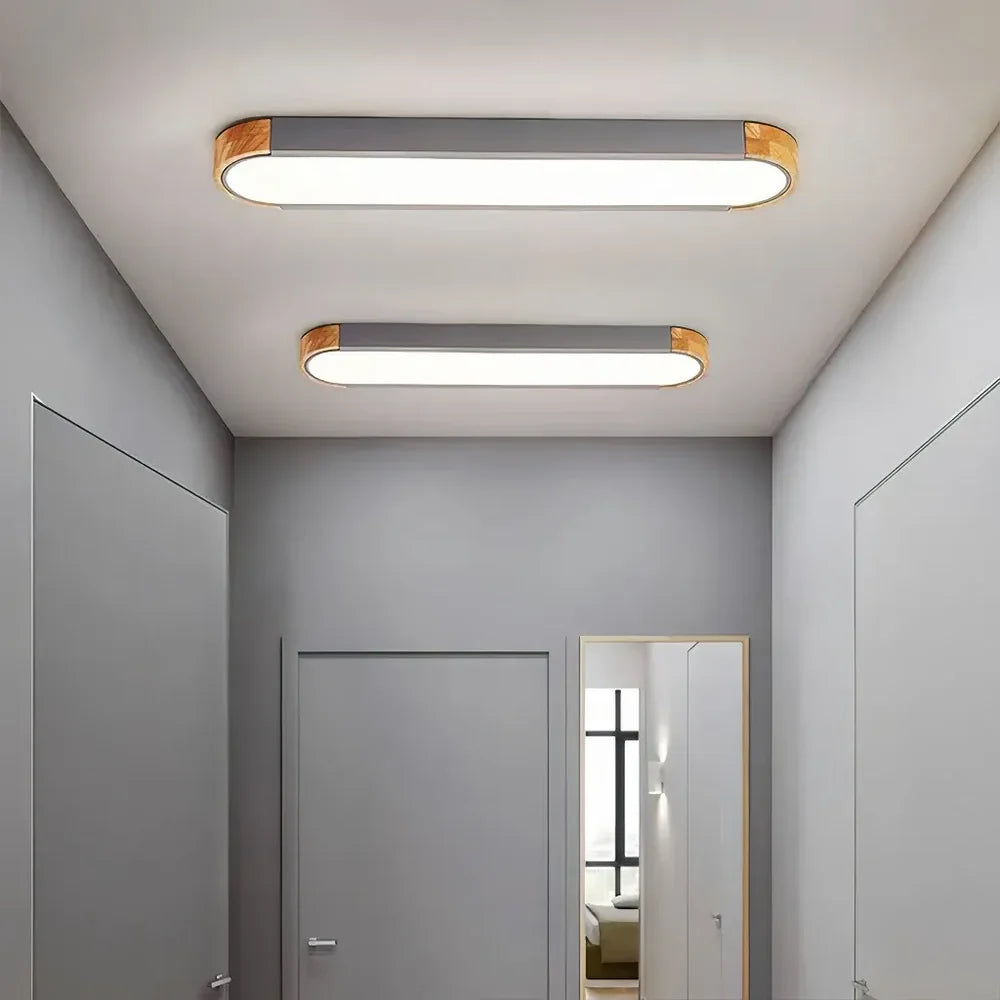 Plafoniera LED da soffitto lunga in stile nordico per corridoio