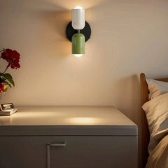 Applique da parete doppia luci dimmerabile in metallo dal design nordico per camera da letto