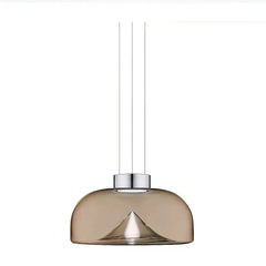 Lampada a sospensione in vetro soffiato a campana LED dimmerabile moderna per isola cucina