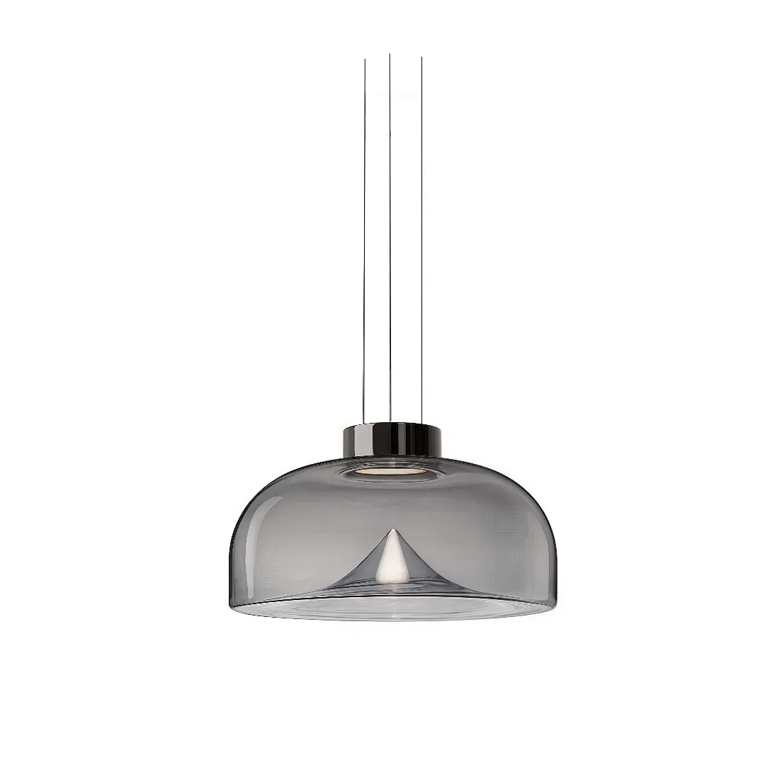 Lampada a sospensione in vetro soffiato a campana LED dimmerabile moderna per isola cucina