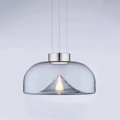 Lampada a sospensione in vetro soffiato a campana LED dimmerabile moderna per isola cucina