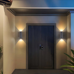 Applique a doppio fascio da esterno LED cilindrica per balcone