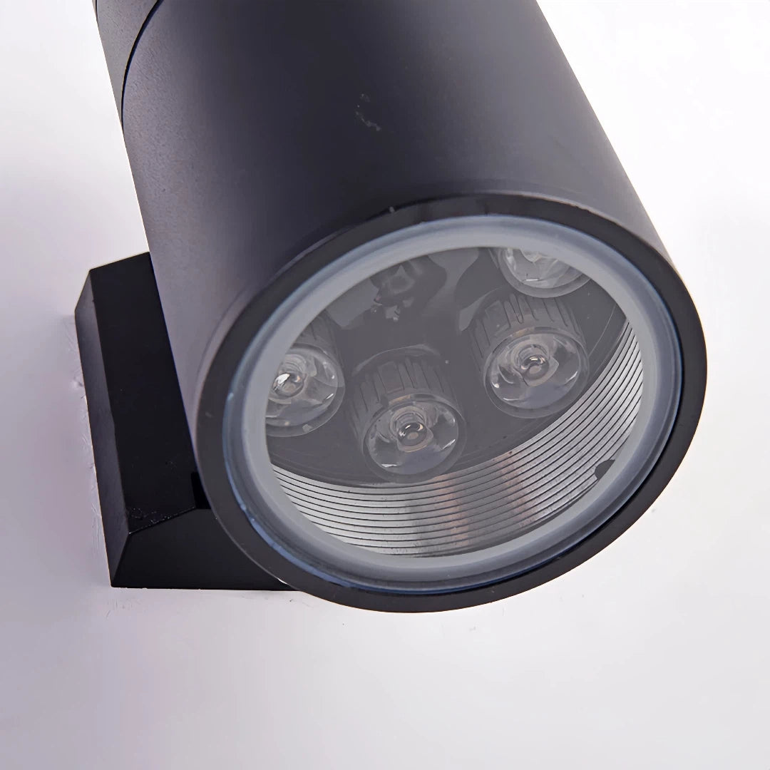 Applique a doppio fascio da esterno LED cilindrica per balcone