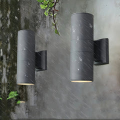 Applique a doppio fascio da esterno LED cilindrica per balcone