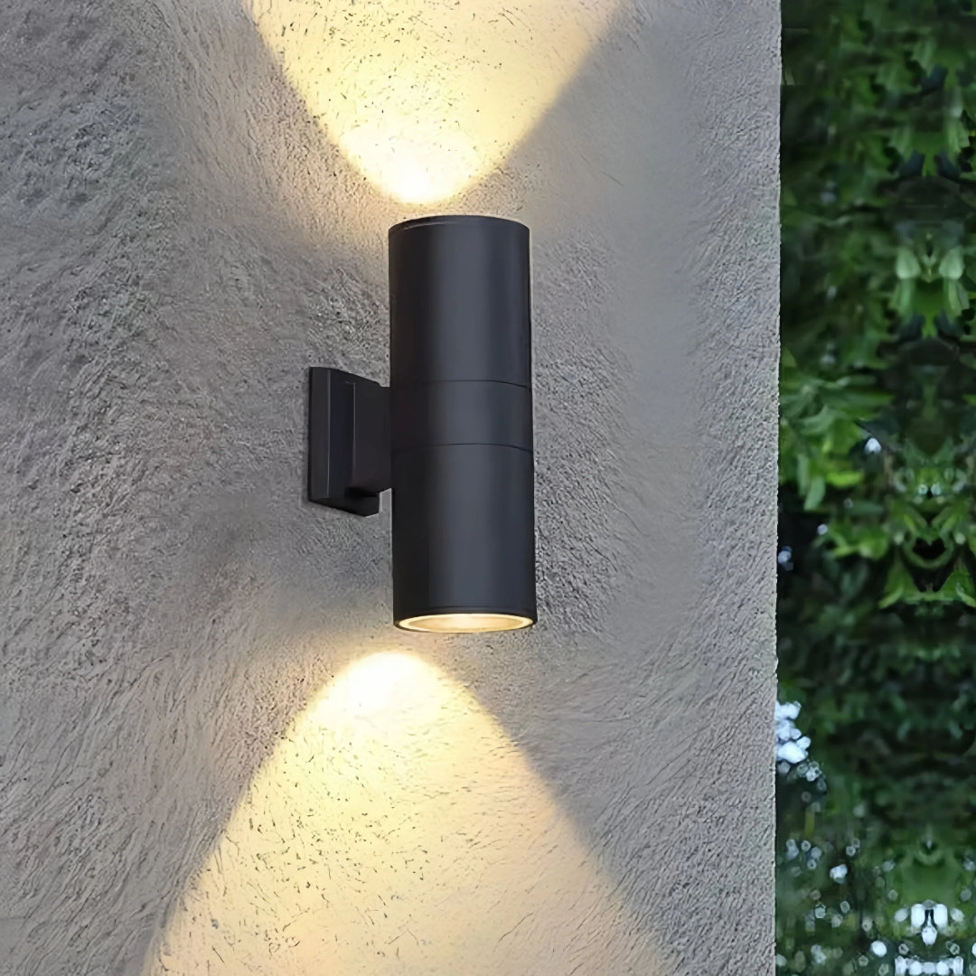 Applique a doppio fascio da esterno LED cilindrica per balcone