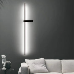Applique da parete LED lineare dimmerabile in metallo dal design minimalista