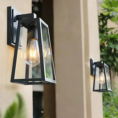 Lanterna industriale vintage da esterno a parete con lampadina Edison per ingresso