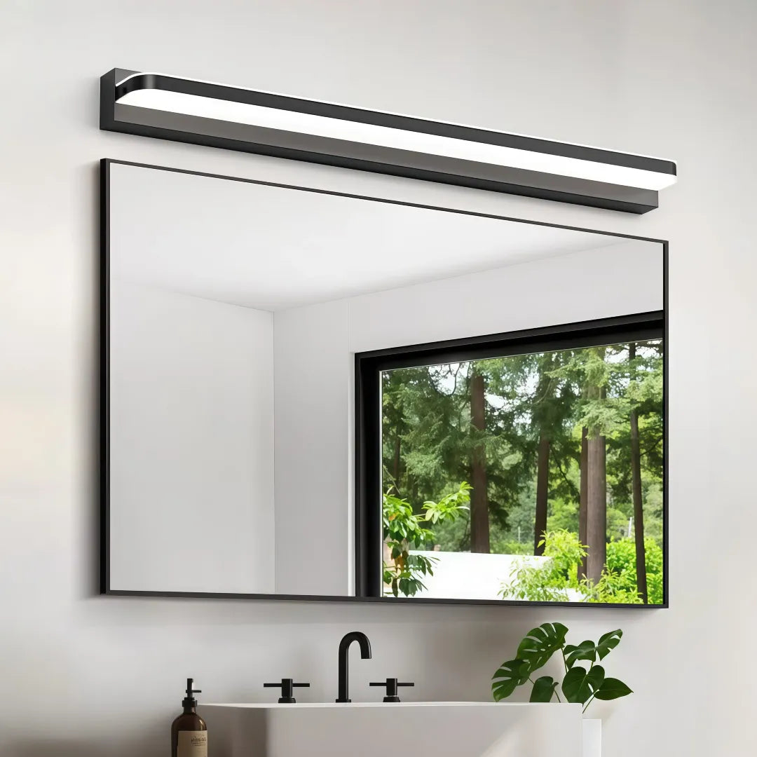 Applique lineare minimalista da specchio bagno con LED dimmerabile