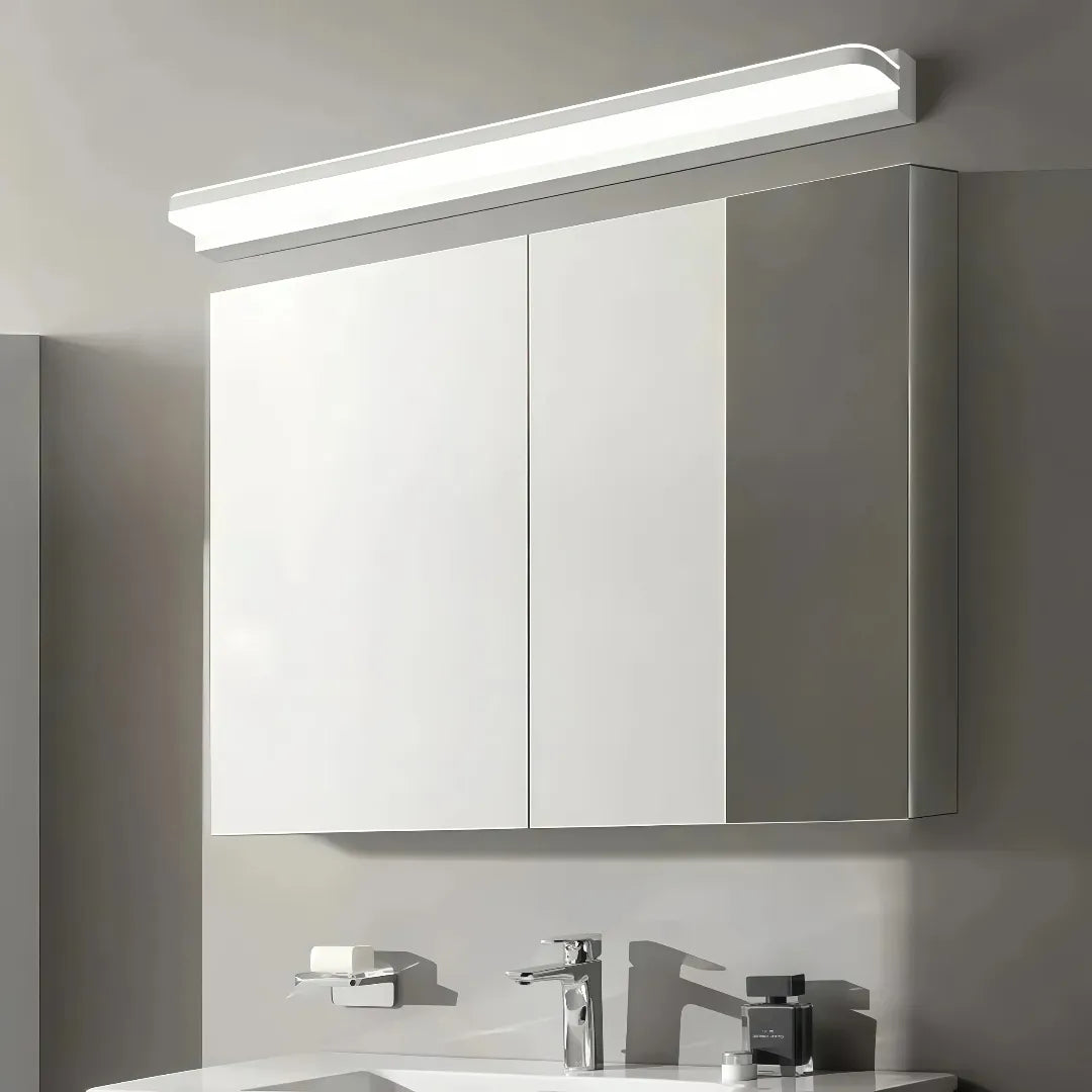 Applique lineare minimalista da specchio bagno con LED dimmerabile