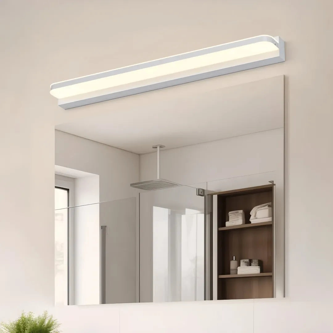 Applique lineare minimalista da specchio bagno con LED dimmerabile