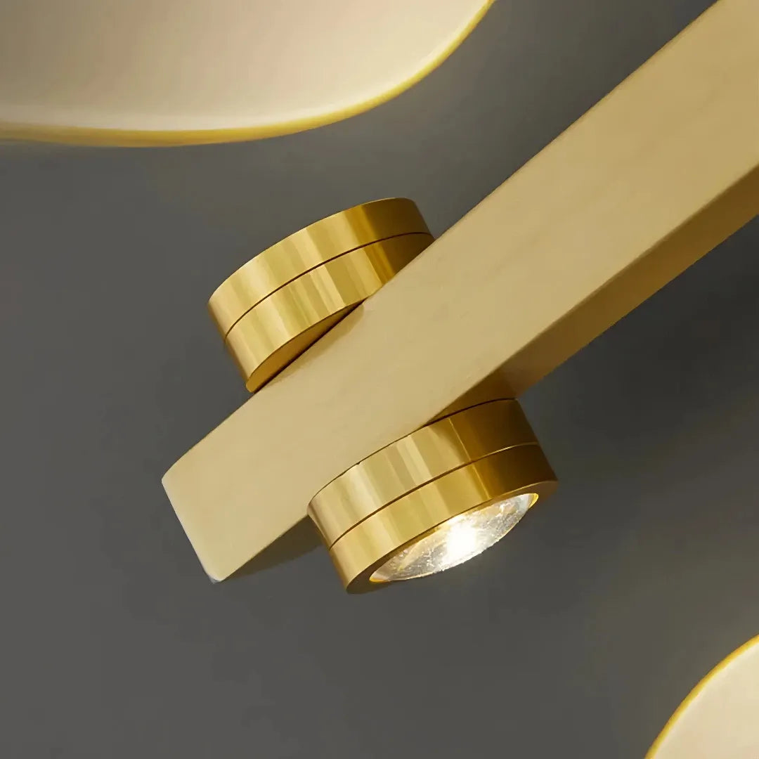Applique lineare LED moderna dimmerabile con fasci di luce per soggiorno