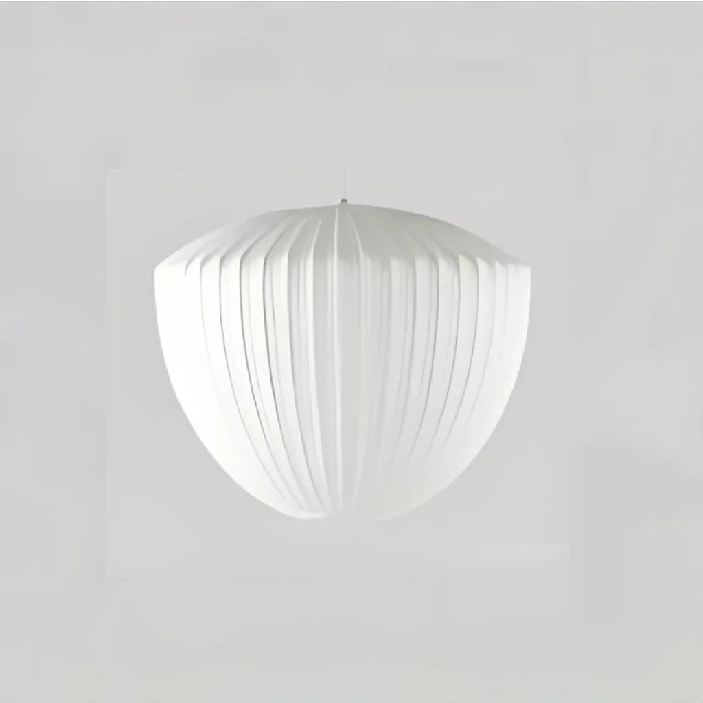 Lampadario in tessuto dal design nordico bianco ispirato alla lanterna per soggiorno