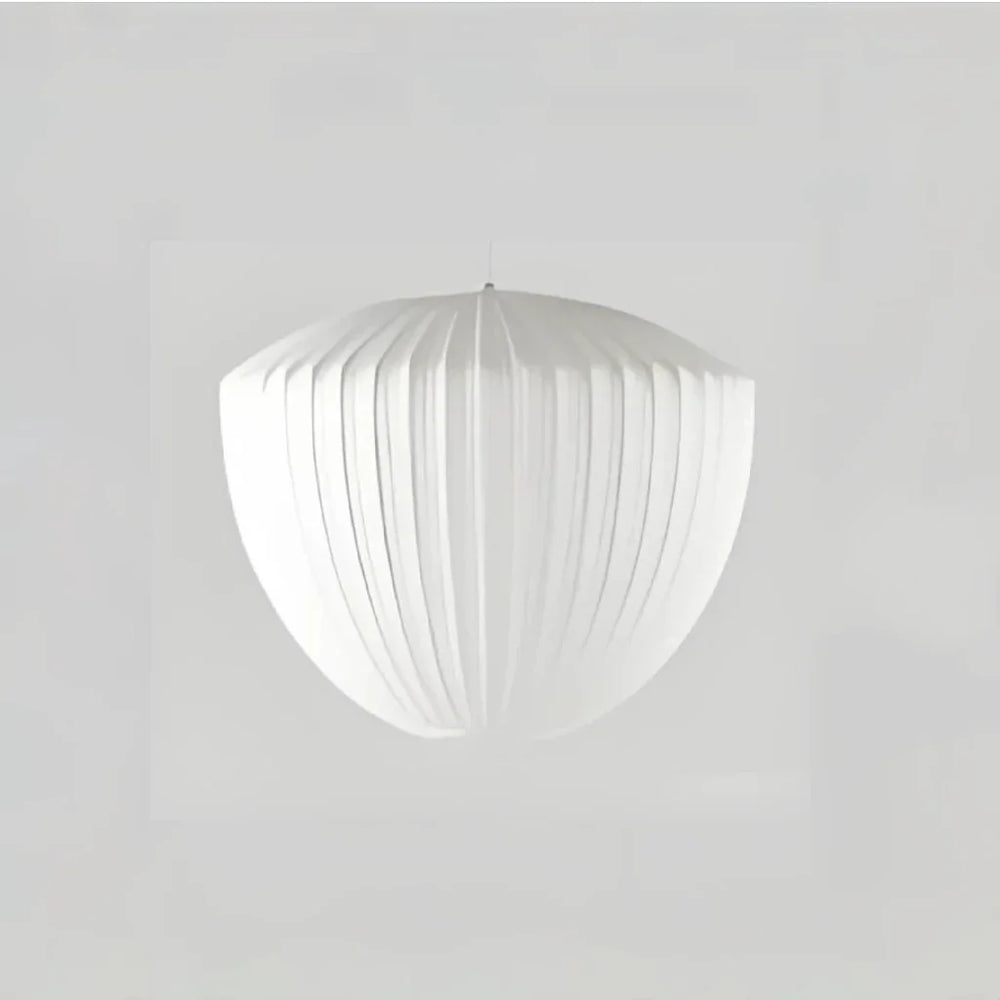 Lampadario in tessuto dal design nordico bianco ispirato alla lanterna per soggiorno