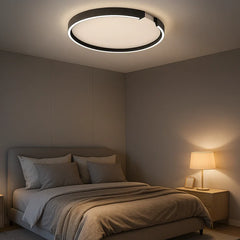 Plafoniera LED tonda moderna dimmerabile per camera da letto