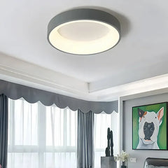 Plafoniera LED tonda da soffitto dimmerabile moderna per camera da letto