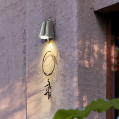 Faretto da parete per esterno a cono stile mid-century per ingresso