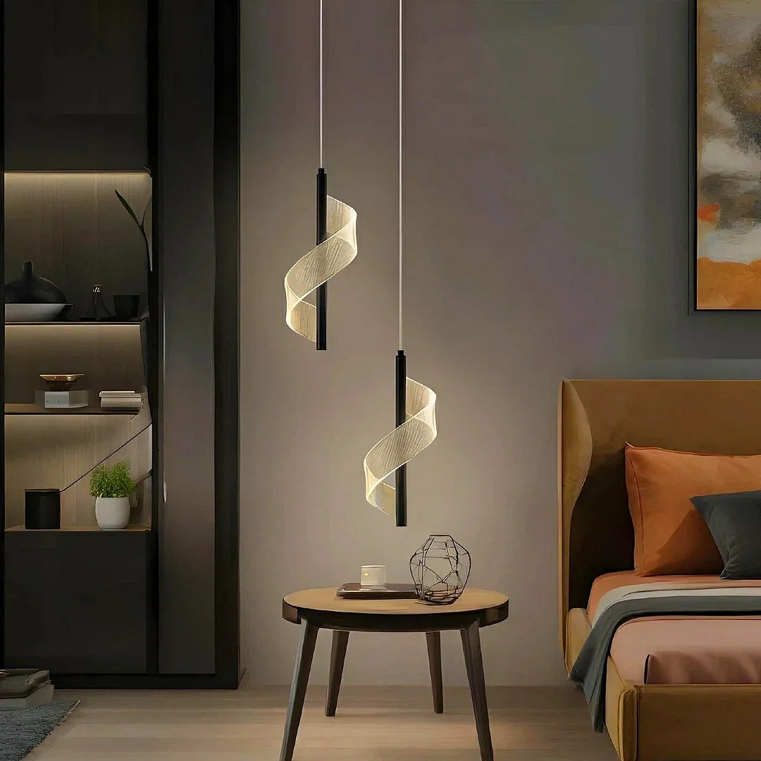 Lampadario a sospensione LED per comodino design moderno