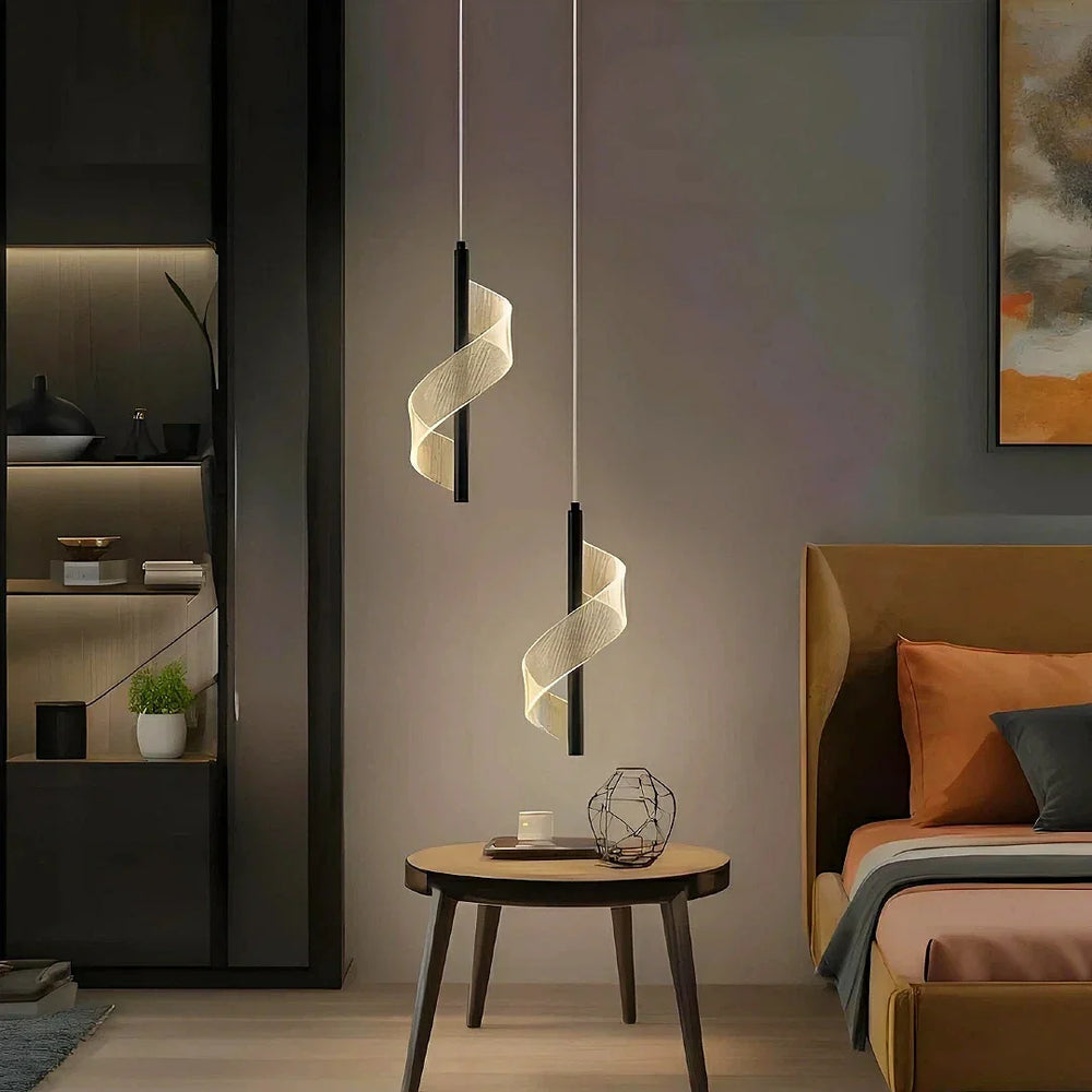 Lampadario a sospensione LED per comodino design moderno
