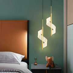 Lampadario a sospensione LED per comodino design moderno