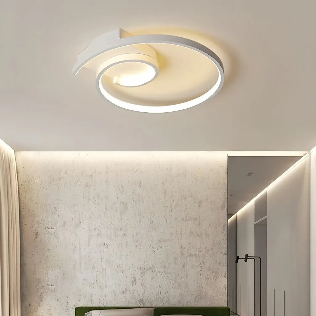 Plafoniera ad anelli LED contemporanea dimmerabile per camera da letto