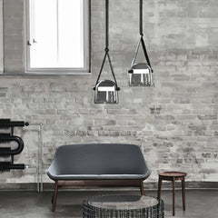 Lampada a sospensione contemporanea per isola cucina in vetro a campana con LED dimmerabile