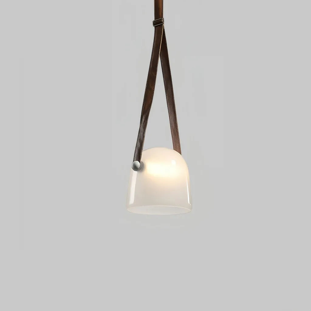 Lampada a sospensione contemporanea per isola cucina in vetro a campana con LED dimmerabile