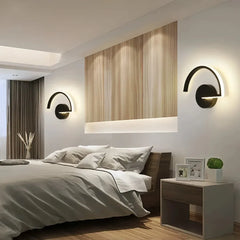Applique decorativa contemporanea LED dimmerabile ad arco