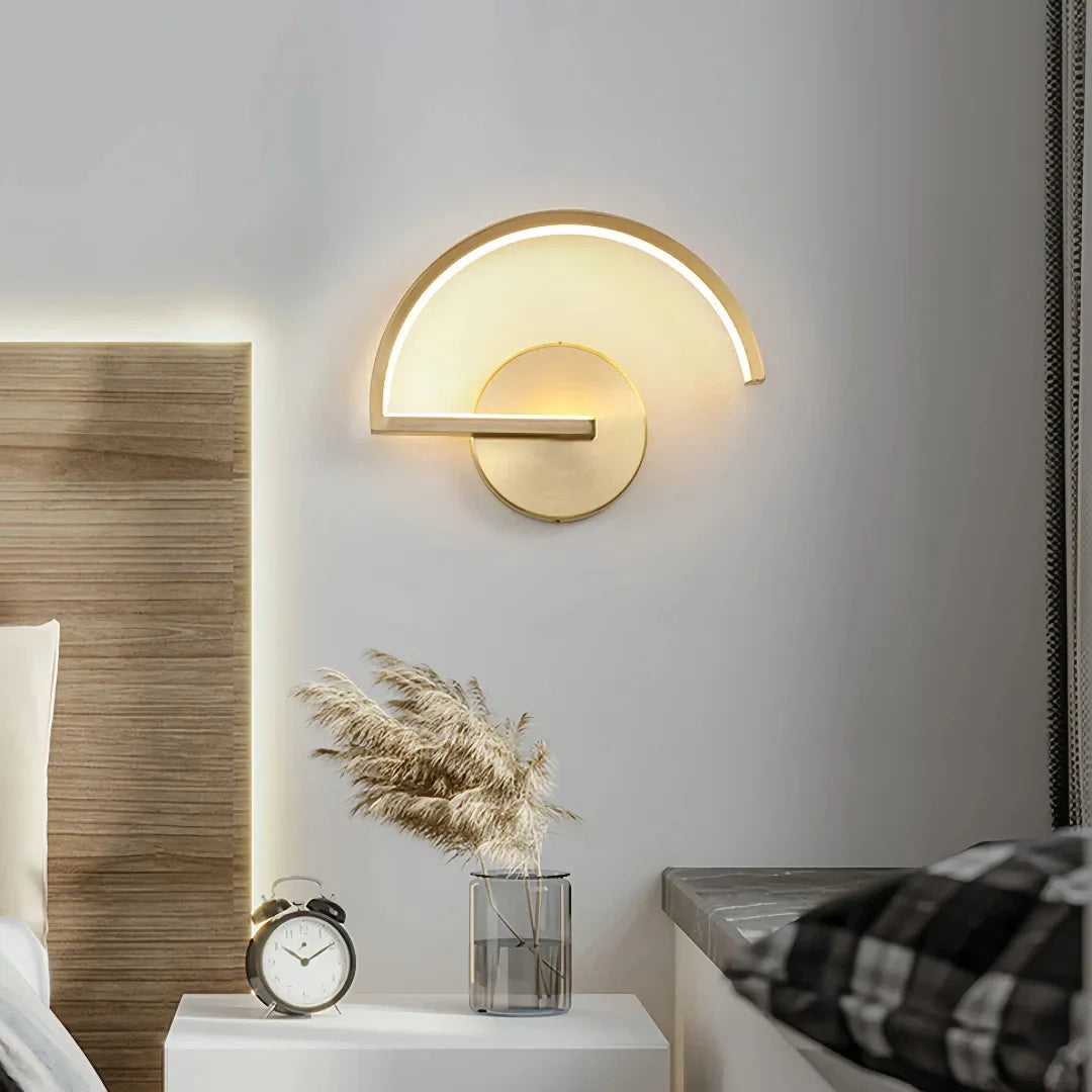 Applique decorativa contemporanea LED dimmerabile ad arco