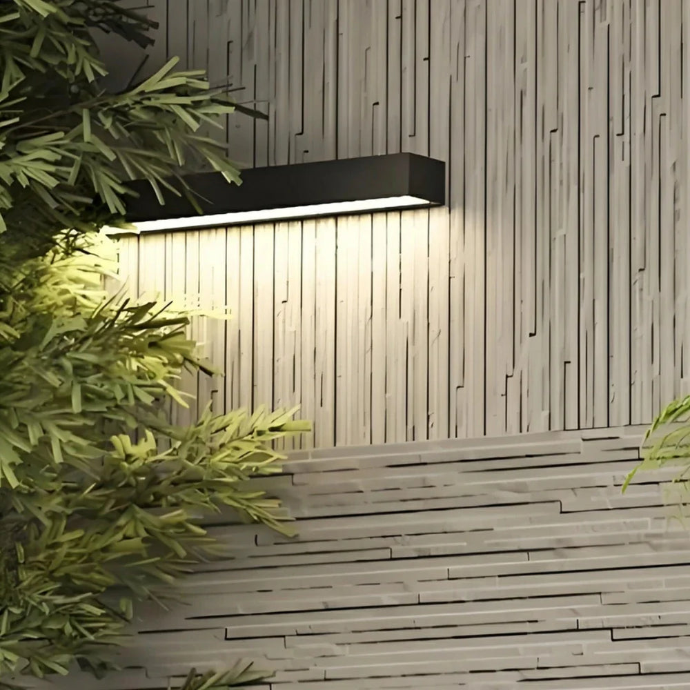Applique da parete per esterno a LED rettangolare moderna
