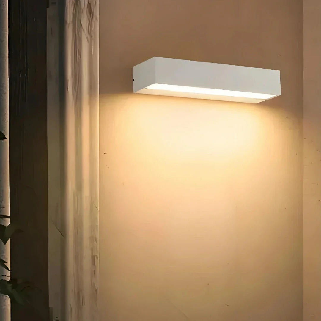 Applique da parete per esterno a LED rettangolare moderna