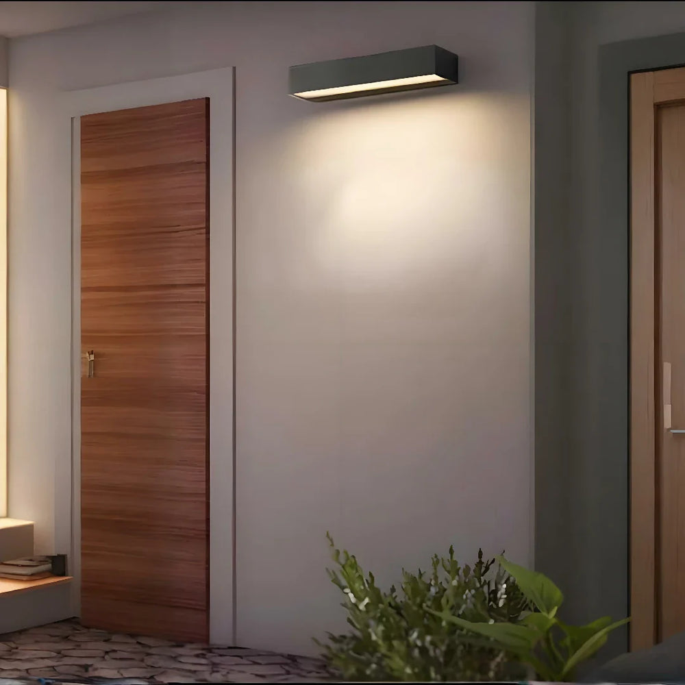 Applique da parete per esterno a LED rettangolare moderna