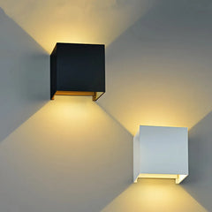 Applique da esterno con sensore di movimento a LED bidirezionale regolabile stile minimal