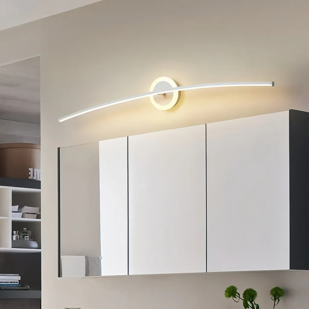 Applique LED ad arco per specchio bagno dimmerabile minimal