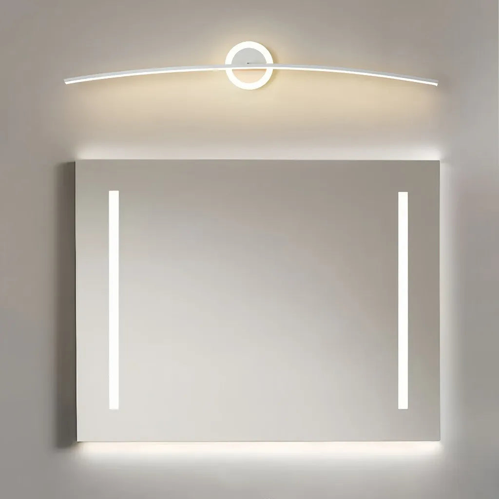 Applique LED ad arco per specchio bagno dimmerabile minimal