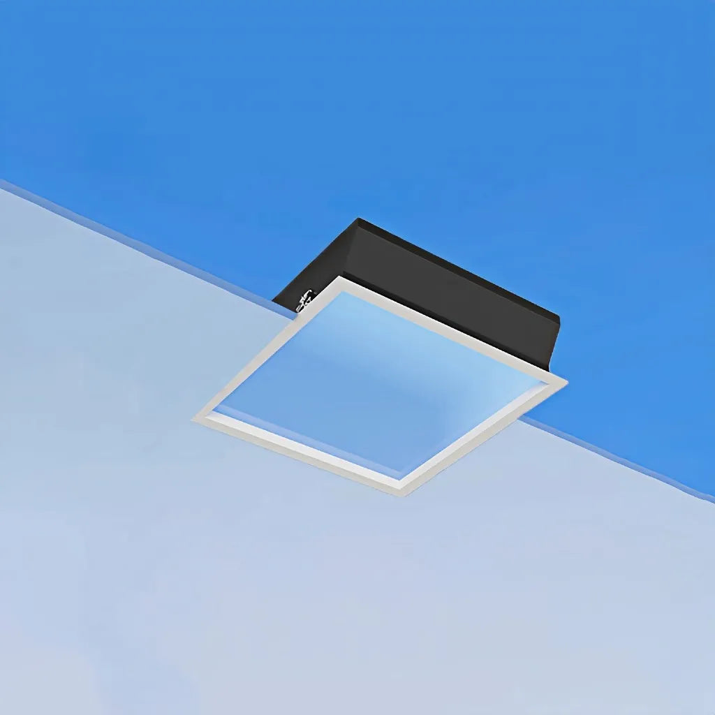 Lucernario artificiale minimal a incasso per soffitto con LED effetto cielo dimmerabile