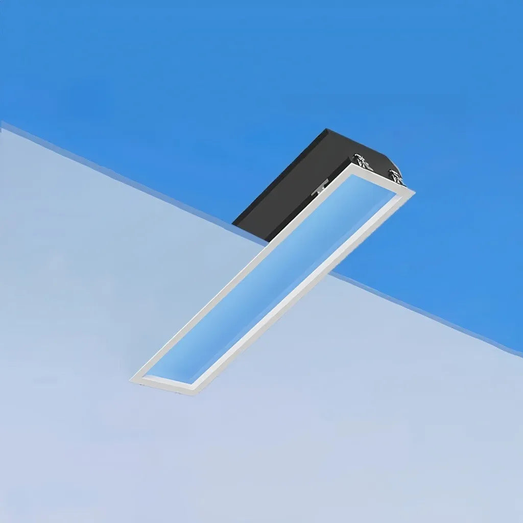Lucernario artificiale minimal a incasso per soffitto con LED effetto cielo dimmerabile