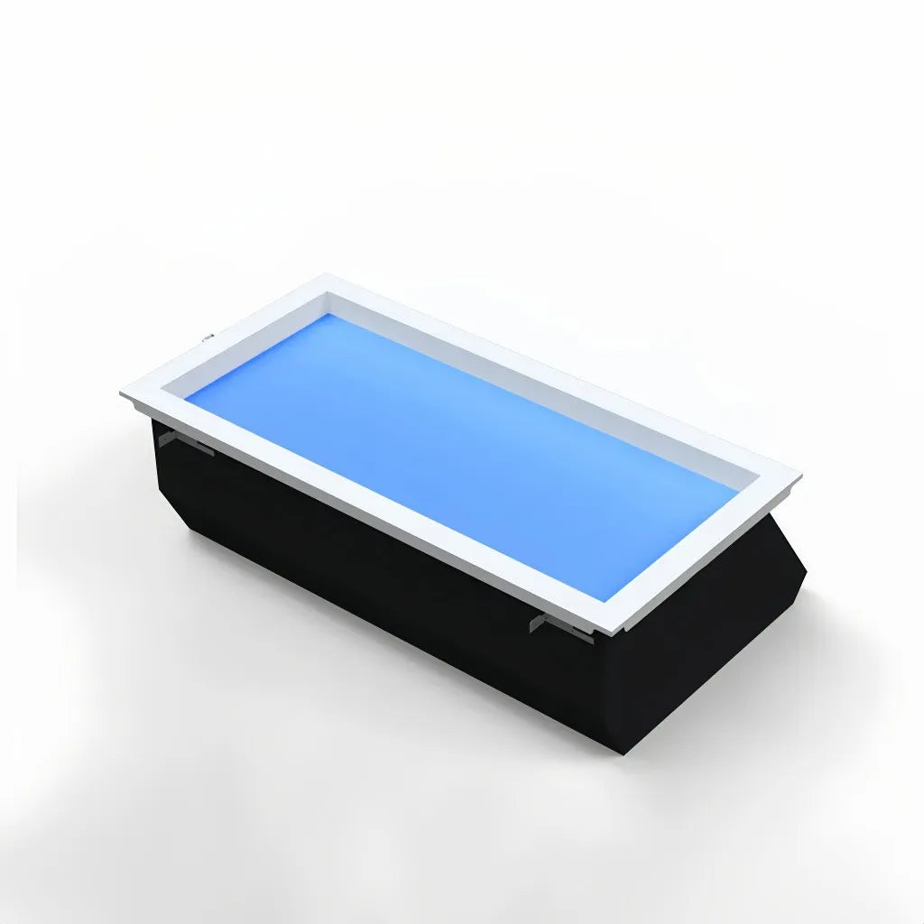 Lucernario artificiale minimal a incasso per soffitto con LED effetto cielo dimmerabile