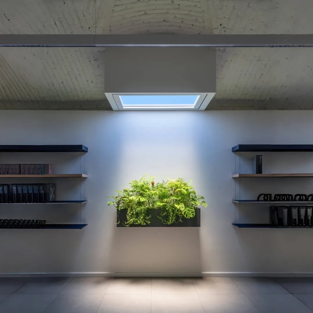 Lucernario artificiale minimal a incasso per soffitto con LED effetto cielo dimmerabile