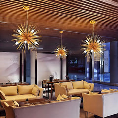 Lampadario sputnik oro da soggiorno