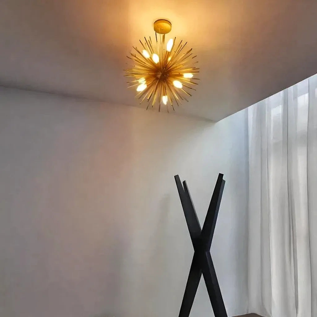 Lampadario sputnik oro da soggiorno