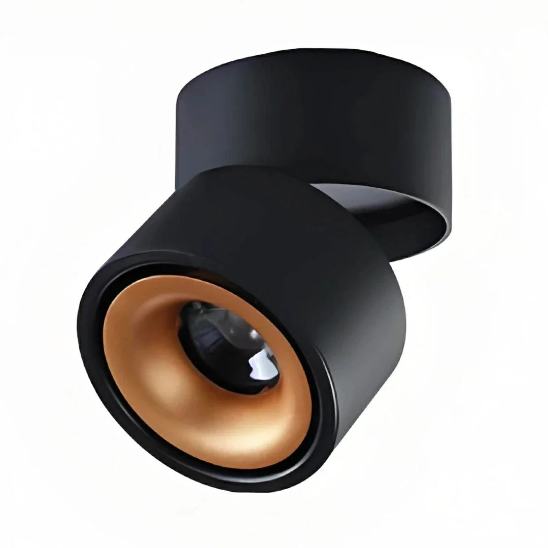 Faretto a soffitto orientabile a superficie LED moderno in metallo per quadri