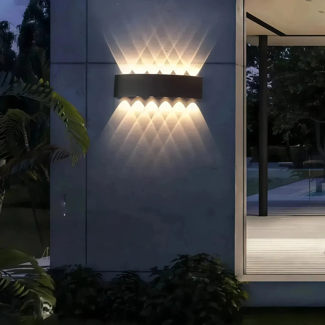 Applique da esterno a LED a doppia emissione moderna rettangolare per balcone