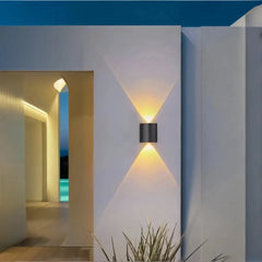 Applique da esterno a LED a doppia emissione moderna rettangolare per balcone