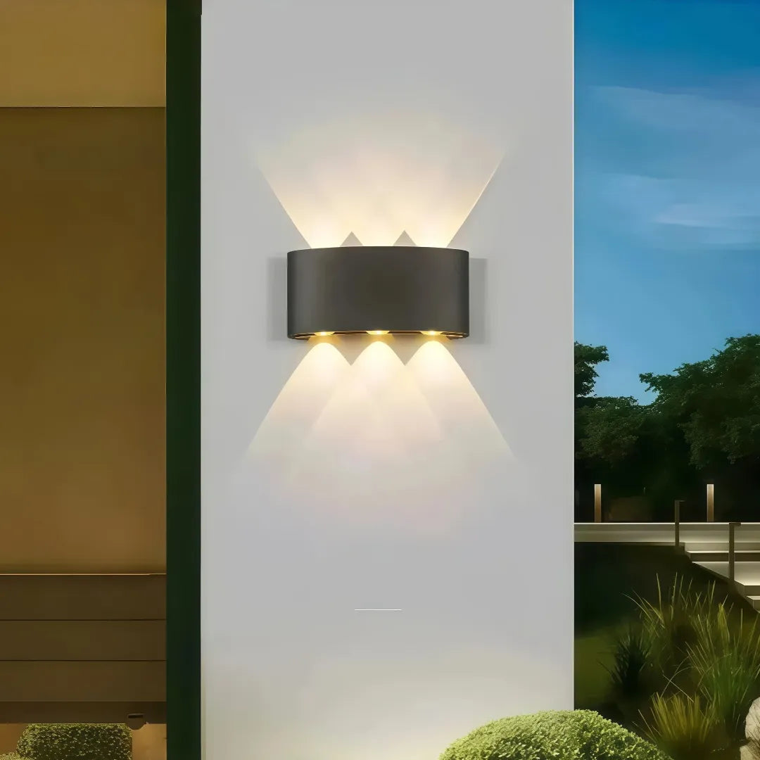 Applique da esterno a LED a doppia emissione moderna rettangolare per balcone