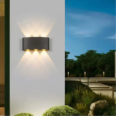 Applique da esterno a LED a doppia emissione moderna rettangolare per balcone