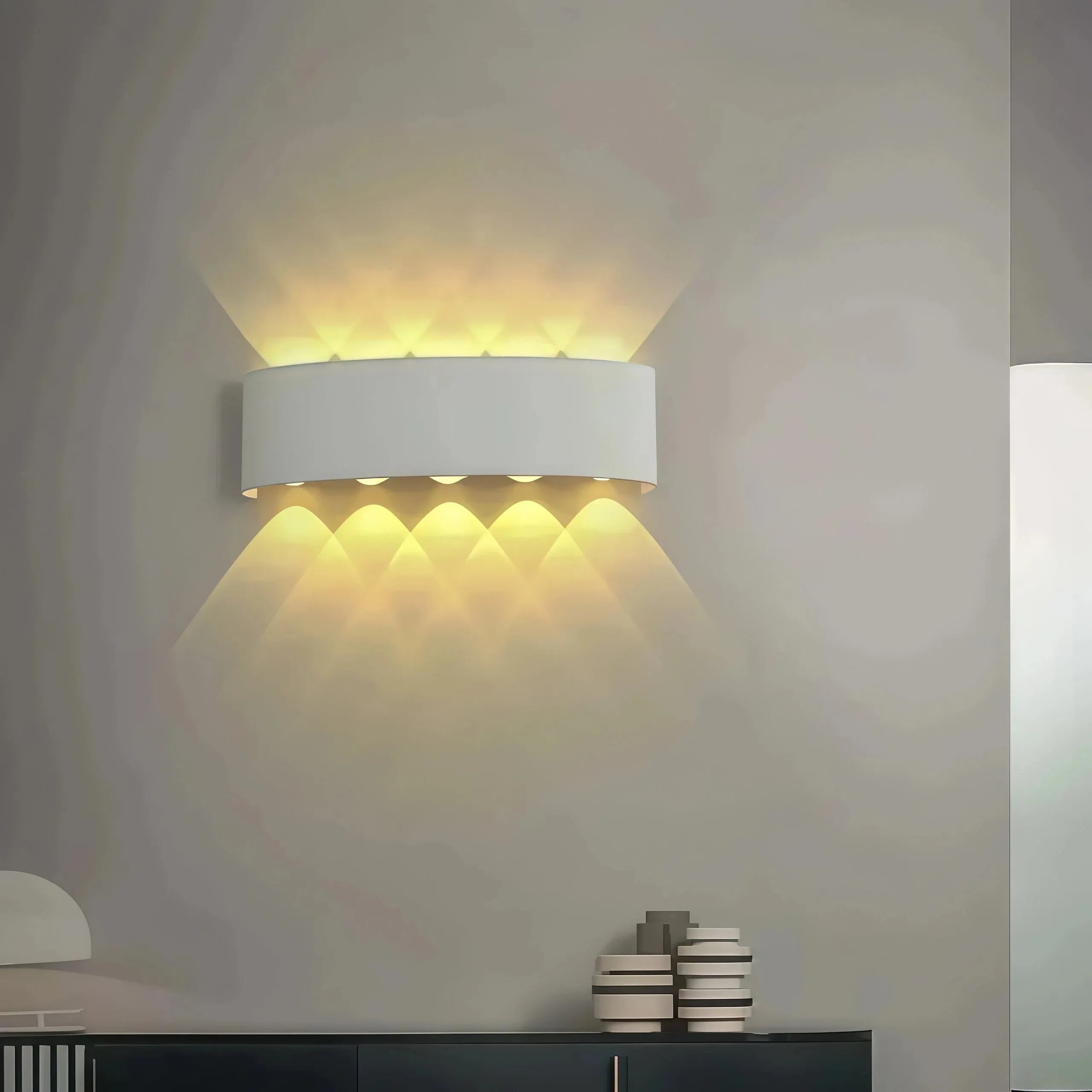 Applique da esterno a LED a doppia emissione moderna rettangolare per balcone