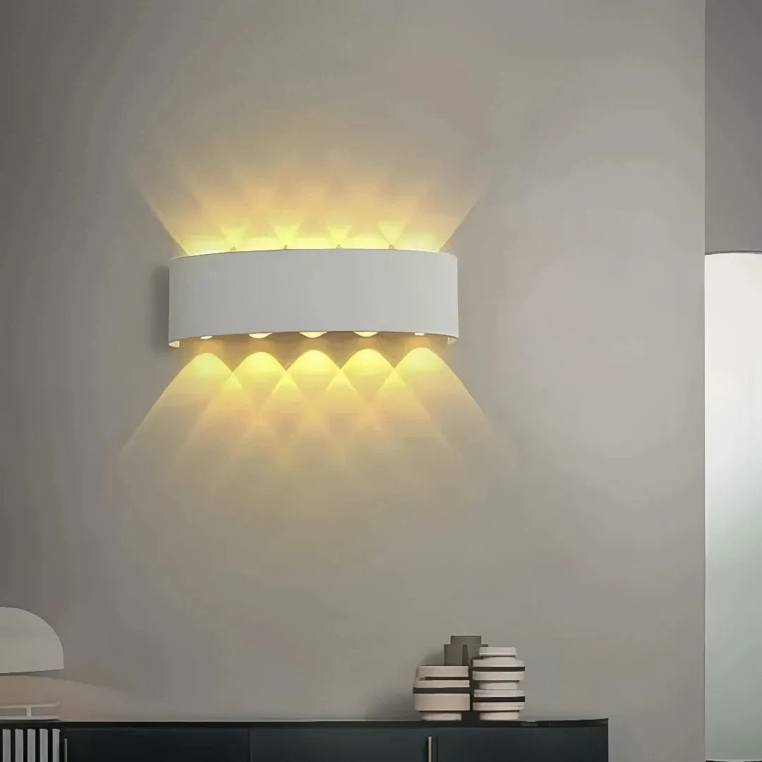 Applique da esterno a LED a doppia emissione moderna rettangolare per balcone