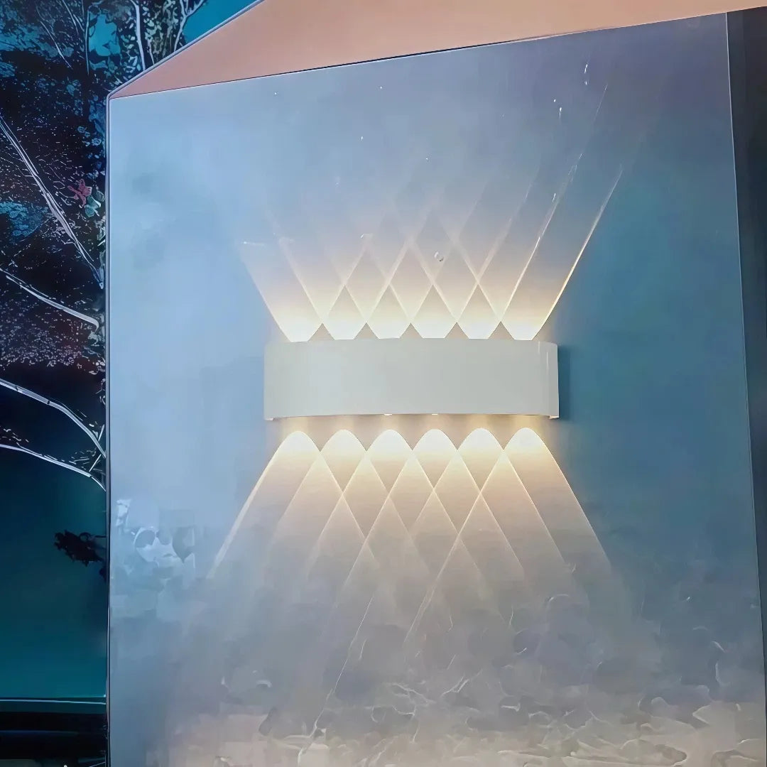 Applique da esterno a LED a doppia emissione moderna rettangolare per balcone