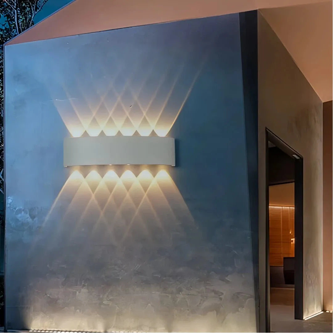 Applique da esterno a LED a doppia emissione moderna rettangolare per balcone