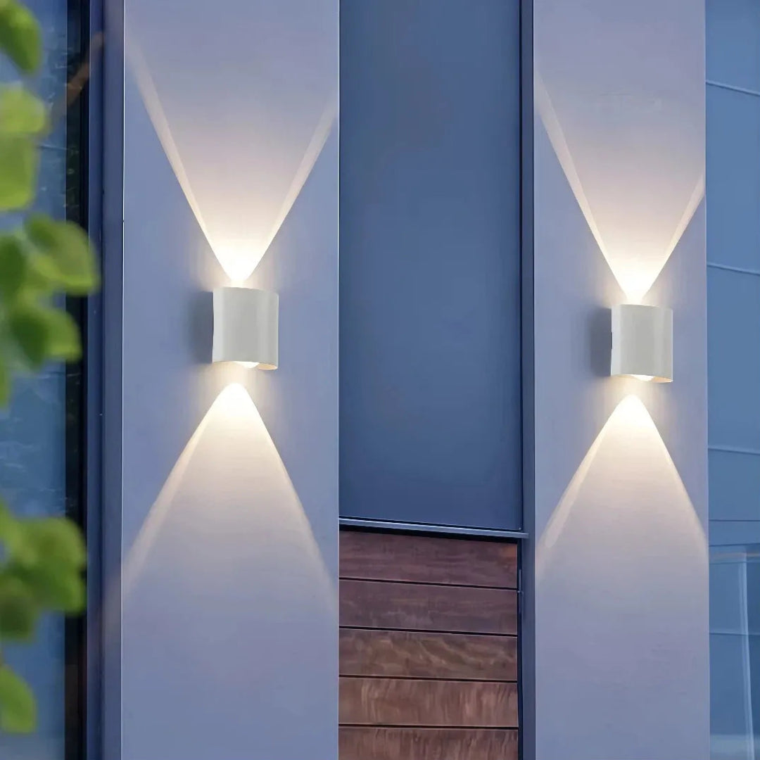 Applique da esterno a LED a doppia emissione moderna rettangolare per balcone